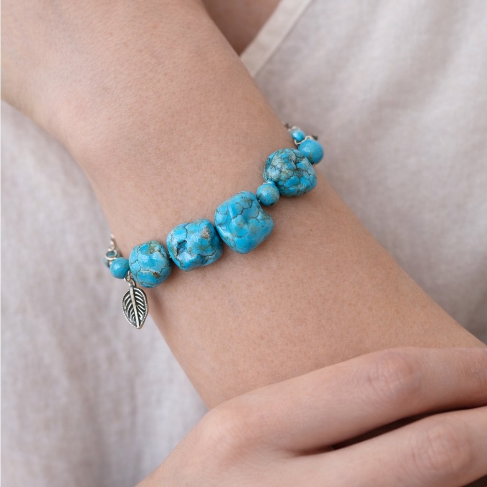 Turquoise Bluestone Beads & Charms – Jewelry Designer Repurpose Lot